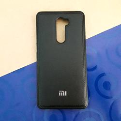 قاب گوشی موبایل Xiaomi mi 5s Plus مدل پشت چرم طرح دور دوخت رنگ مشکی