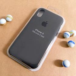 قاب گوشی موبایل iPhone X سیلیکونی اصلی Silicone Case رنگ نوک مدادی