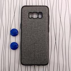 قاب گوشی موبایل SAMSUNG Galaxy S8 مدل کتانی رنگ خاکستری