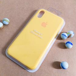 قاب گوشی موبایل iPhone X سیلیکونی اصلی Silicone Case رنگ زرد
