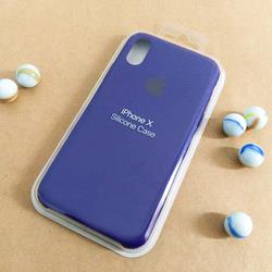 قاب گوشی موبایل iPhone X سیلیکونی اصلی Silicone Case رنگ بنفش