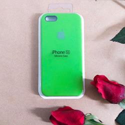 قاب گوشی موبایل iPhone 5/5s/SE سیلیکونی اصلی Silicone Case رنگ سبز چمنی