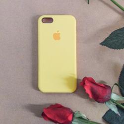 قاب گوشی موبایل iPhone 5/5s/SE سیلیکونی اصلی Silicone Case رنگ زرد