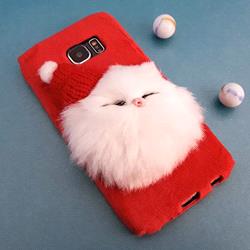 قاب گوشی موبایل SAMSUNG Galaxy S6 مدل عروسکی پشمالو رنگ قرمز