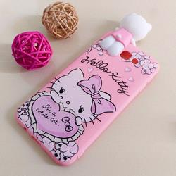 قاب گوشی موبایل SAMSUNG J5 Prime طرح Hello Kitty عروسک دار رنگ صورتی