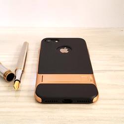 قاب گوشی موبایل iPhone 7 مدل هولدر استندی رنگ مشکی طلایی 