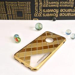 قاب گوشی موبایل iPhone 6/6s برند motomo طرح لاکچری مدل ژله ای رنگ طلایی