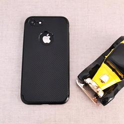 قاب گوشی موبایل iPhone 7 برند C-Case مدل دو تکه طرح کربن رنگ مشکی