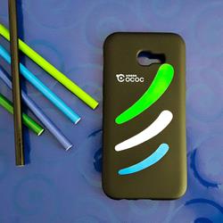 قاب گوشی موبایل SAMSUNG A5 2017 / A520 برند Cococ مدل شمعی طرح سه خط رنگ مشکی