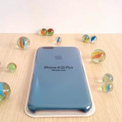 قاب گوشی موبایل iPhone 7 سیلیکونی اصلی Silicone Case رنگ آبی نفتی روشن 