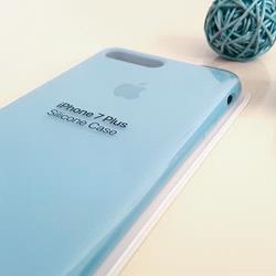 قاب گوشی موبایل iPhone 7 Plus سیلیکونی اصلی Silicone Case رنگ آبی آسمانی