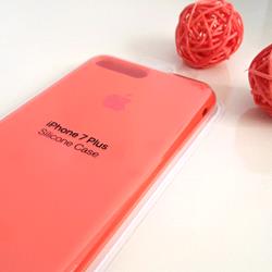 قاب گوشی موبایل iPhone 7 Plus سیلیکونی اصلی Silicone Case رنگ گلی