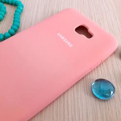 قاب گوشی موبایل SAMSUNG J7 Prime سیلیکونی Silicone Case رنگ گلبهی