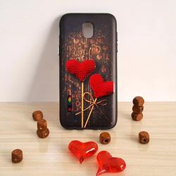 قاب گوشی موبایل SAMSUNG Galaxy C5 برند اسپارگل کیبورد طرح Heart رنگ مشکی