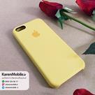 قاب گوشی موبایل iPhone 5/5s/SE سیلیکونی اصلی Silicone Case رنگ زرد