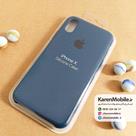 قاب گوشی موبایل iPhone X سیلیکونی اصلی Silicone Case رنگ آبی نفتی