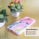 قاب گوشی موبایل SAMSUNG A7 2017 / A720 طرح رنگارنگ صورتی