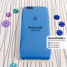 قاب گوشی موبایل iPhone 6/6s سیلیکونی اصلی Silicone Case رنگ آبی