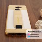 قاب گوشی موبایل SAMSUNG J5 Prime برند Dekkin مدل پشت چرم انگشتی رنگ سفید کرمی