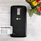 قاب گوشی موبایل LG K8 مدل پشت چرم طرح دور دوخت رنگ مشکی