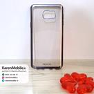 قاب گوشی موبایل SAMSUNG Note 5 برند ROCK مدل ژله ای شفاف بامپر رنگ زغال سنگی