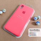 قاب گوشی موبایل iPhone X سیلیکونی اصلی Silicone Case رنگ صورتی فسفری