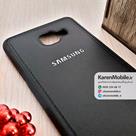قاب گوشی موبایل SAMSUNG A7 2016 / A710 مدل پشت چرم طرح دور دوخت رنگ مشکی