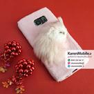 قاب گوشی موبایل SAMSUNG Galaxy S6 Edge مدل عروسکی طرح 1 پشمالو رنگ صورتی