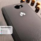 قاب گوشی موبایل Huawei Y5II / Honor 5 مدل پشت چرم طرح دور دوخت رنگ مشکی
