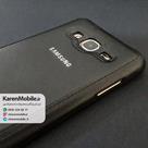قاب گوشی موبایل SAMSUNG J3 مدل پشت چرم طرح دور دوخت رنگ مشکی