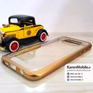 قاب گوشی موبایل SAMSUNG Galaxy S7 برند ROCK مدل ژله ای شفاف بامپر رنگ طلایی