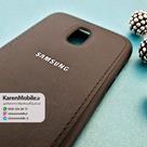 قاب گوشی موبایل SAMSUNG J5 Pro / J530 مدل پشت چرم طرح دور دوخت رنگ مشکی