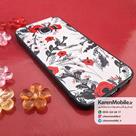 قاب گوشی موبایل SAMSUNG Galaxy S6 Edge طرح گل رز قرمز رنگ سفید مشکی