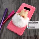 قاب گوشی موبایل SAMSUNG Galaxy S8 مدل عروسکی پشمالو طرح 3 رنگ سرخابی