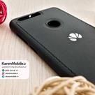 قاب گوشی موبایل Huawei Honor 8 مدل پشت چرم طرح دور دوخت رنگ مشکی