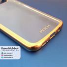 قاب گوشی موبایل SAMSUNG Galaxy S7 Edge برند ROCK مدل ژله ای شفاف بامپر رنگ طلایی