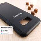 قاب گوشی موبایل SAMSUNG Galaxy S8 Plus مدل پشت چرم طرح دور دوخت رنگ مشکی
