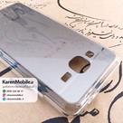 قاب گوشی موبایل SAMSUNG J3 2015 طرح متال بامپر ژله ای شفاف رنگ نقره ای