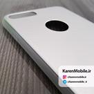 قاب گوشی موبایل iPhone 7 Plus برند ROCK مدل بامپر ژله ای پشت آلومینیومی رنگ نقره ای