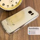 قاب گوشی موبایل SAMSUNG Galaxy S7 طرح متال بامپر ژله ای شفاف رنگ طلایی