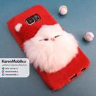قاب گوشی موبایل SAMSUNG Galaxy S6 مدل عروسکی پشمالو رنگ قرمز