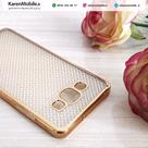 قاب گوشی موبایل SAMSUNG A5 2015 مدل ژله ای شفاف الماسی بامپر طلایی 