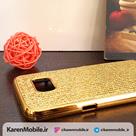 قاب گوشی SAMSUNG S7 برند لاکچری طرح الماس طلایی