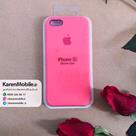 قاب گوشی موبایل iPhone 5/5s/SE سیلیکونی اصلی Silicone Case رنگ صورتی فسفری