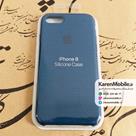 قاب گوشی موبایل iPhone 8 سیلیکونی اصلی Silicone Case رنگ آبی نفتی