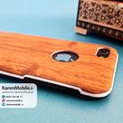قاب گوشی موبایل iPhone 7 برند ROCK مدل طرح چوب رنگ قهوه ای