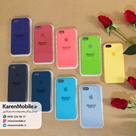 قاب گوشی موبایل iPhone 5/5s/SE سیلیکونی اصلی Silicone Case رنگ صورتی فسفری