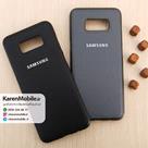 قاب گوشی موبایل SAMSUNG Galaxy S8 Plus مدل پشت چرم طرح دور دوخت رنگ مشکی