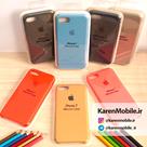 قاب گوشی موبایل iPhone 7 سیلیکونی اصلی Silicone Case رنگ نارنجی فسفری