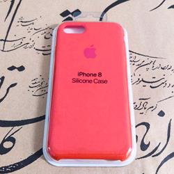 قاب گوشی موبایل iPhone 8 سیلیکونی اصلی Silicone Case رنگ گلی